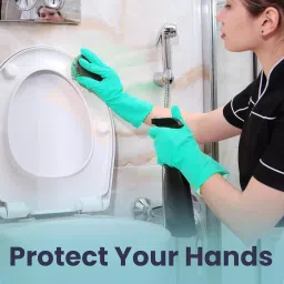 Swavind Safety Hand Gloves Natural Rubber Green Free Size (Pack of 120 Pair) image 4