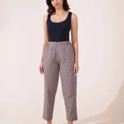 Go Colors! Grey Printed Pencil Pants-image-19