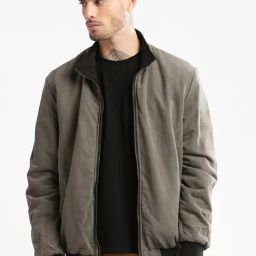showoffff Showoff Olive Slim Fit Reversible Jacket-picture-14