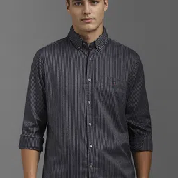 Louis Philippe Sport Men Slim Fit Opaque Striped Casual Shirt-image-28