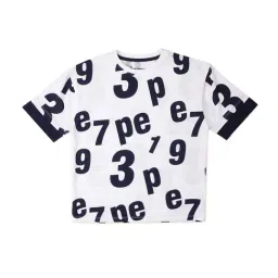 Pepe Jeans Kids White Printed T-Shirt-image-57