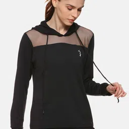 Campus Sutra Women Black Solid Sporty Jacket-image-27