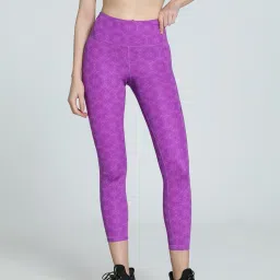 Puma TAD GRAPHIC 7/8 AOP Womens Purple Tights-image-0
