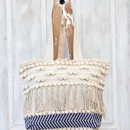 Ariana Structured Tote Bag with Fringed-picture-10