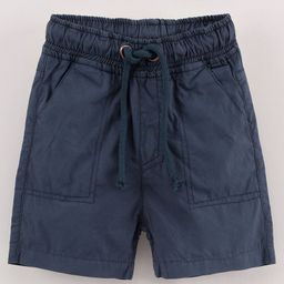 Cucumber Shorts with Drawstring Solid Color - Navy Blue-picture-13