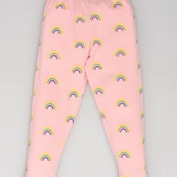 Kiwi Cotton Rainbows Printed Leggings - Pink-picture-32