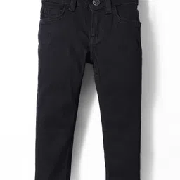 UCB Cotton Woven Full Length Solid Colour Denim Jeans - Black-picture-19