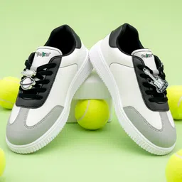 Hopits Colour Blocked Guitar Applique Detailed Lace Up Wonderwalk Sneakers - Grey-picture-16