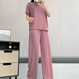 CILIMILI Striped T-shirt Dress-picture-36