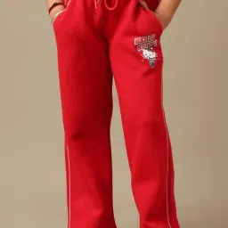 Kidsville Girls Red Printed Joggers-picture-42