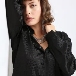 Vero Moda Black Printed Shirt image 1