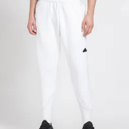 Adidas White Regular Fit Trackpants image 1