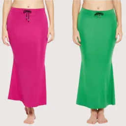 Secrets By ZeroKaata Assorted Plain Saree Shapewear - Pack Of 2 image 1