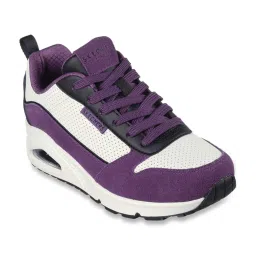 Skechers Women's UNO - 2 MUCH FUN Purple Sneakers image 2