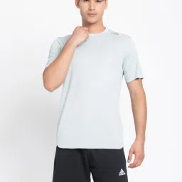 Adidas Grey Slim Fit Sports T-Shirt image 1