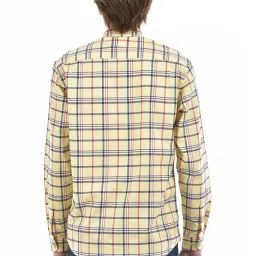 Numero Uno Yellow Regular Fit Checks Shirt image 2