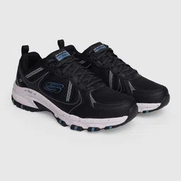 Skechers Men Black Woven Design Sneakers-picture-38