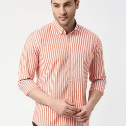 Dragon Hill Red Striped Slim Fit Shirt image 1