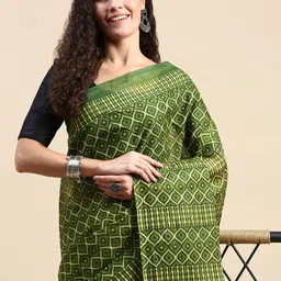 SHANVIKA Geometric Print Pure Cotton Saree-picture-15