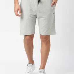 Dragon Hill Grey Melange Relaxed Fit Shorts image 1