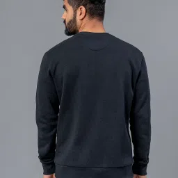 Red Tape Black Regular Fit Graphic Sweatshirt image 2