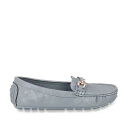 Mochi Women's Blue Casual Loafers image 1