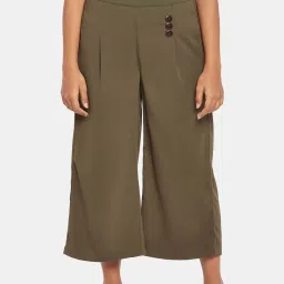 Honey by Pantaloons Green High Rise Culottes image 1
