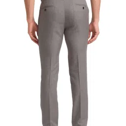 Park Avenue Grey Super Slim Fit Texture Trousers image 2