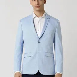 Van Heusen Blue Slim Fit Blazer-picture-17