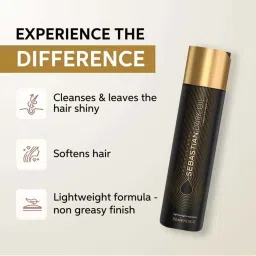 sebastian professional Sebastian Professionals Dark Oil Lightweight Shampoo | Hydrating & Smoothing | 250 ml image 2