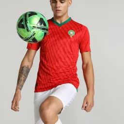 Puma Red Regular Fit Printed Jersey image 1