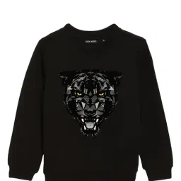 Antony Morato Kids Black Printed  Sweatshirt-image-11