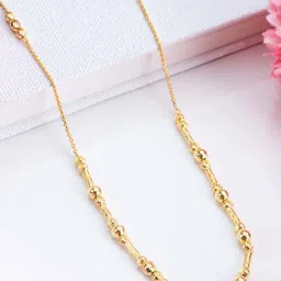 Zavya 925 Silver Glistening Aura Gold-Plated Elegance Charm Necklace for Women-image-4