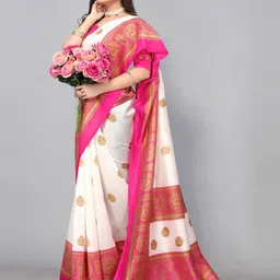 KALINI Floral Art Silk Saree image 3
