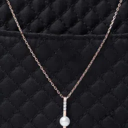 Clara 92.5 Sterling Silver Swiss Zirconia Rose Pendant with Chain-picture-23