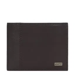 Titan Dark Brown Casual Leather Bi-Fold Wallet for Men-picture-10
