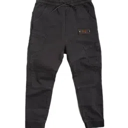 Angel & Rocket Kids Grey Solid Joggers-picture-23