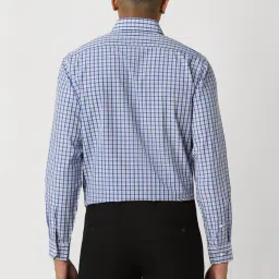 Van Heusen Blue Regular Fit Checks Shirt image 2