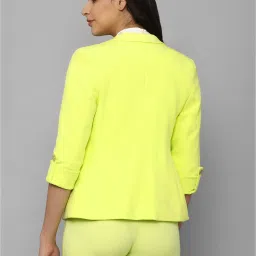 Allen Solly Yellow Regular Fit Blazer image 2