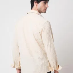 VASTRADO Core Fashion Cream Textured Shirt image 2