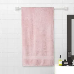 Spaces Colorfas Peach Cotton 450 GSM Large Bath Towel image 1