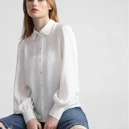 Only White Regular Fit Shirt image 1