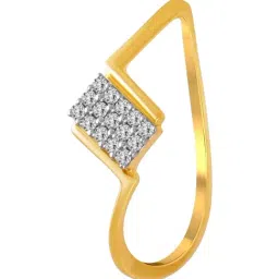 P.C. Chandra Jewellers 14KT (585) Yellow Gold and Diamond Finger Ring for Women-picture-15