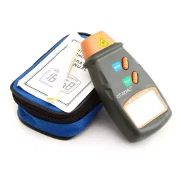 generic Real instrumrnts DT2234C Digital Laser Photo Tachometer RPM Testing Gauge Speed Meter Tester image 4
