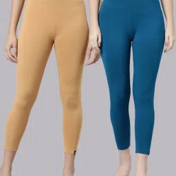 TWIN BIRDS Women Pack Of 2 High Ankle Leggings image 1