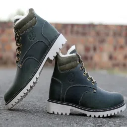 Bacca Bucci Men's MOSCOW Olive Derby Boots image 1