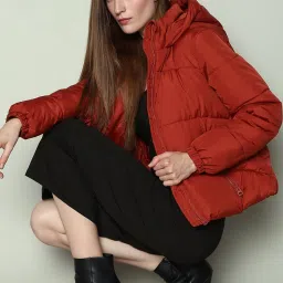 Vero Moda Rust Relaxed Fit Puffer Jacket image 1