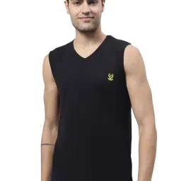 Vimal Jonney Black Regular Fit Tank Tee image 1