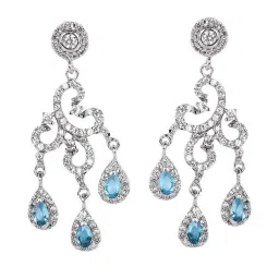 The Real Effect London 800 Silver Earrings for Women image 1