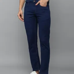 Louis Philippe Jeans Blue Cotton Slim Fit Jeans image 1